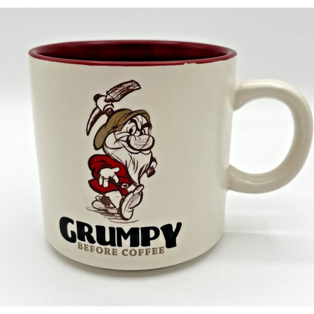 Hallmark Disney Grumpy Before Coffee‎ Mug Cup 16oz Snow White & The Seven Dwarfs